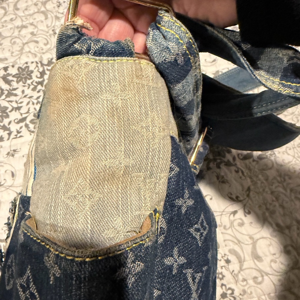 Louis Vuitton Denim Patchwork Shoulder Bag - Picture 7 of 15